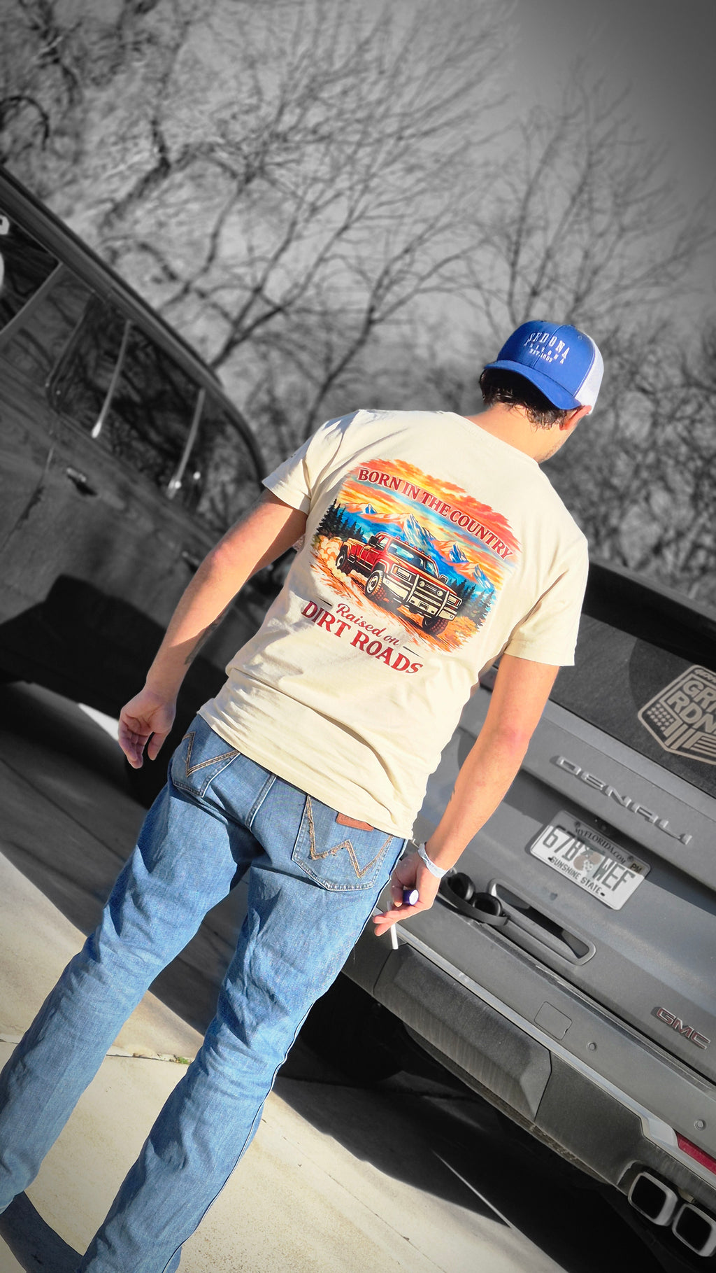 Born in the Country – Herren T-Shirt