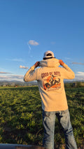Good Ol' Boys Hoodie in Beige, Backprint