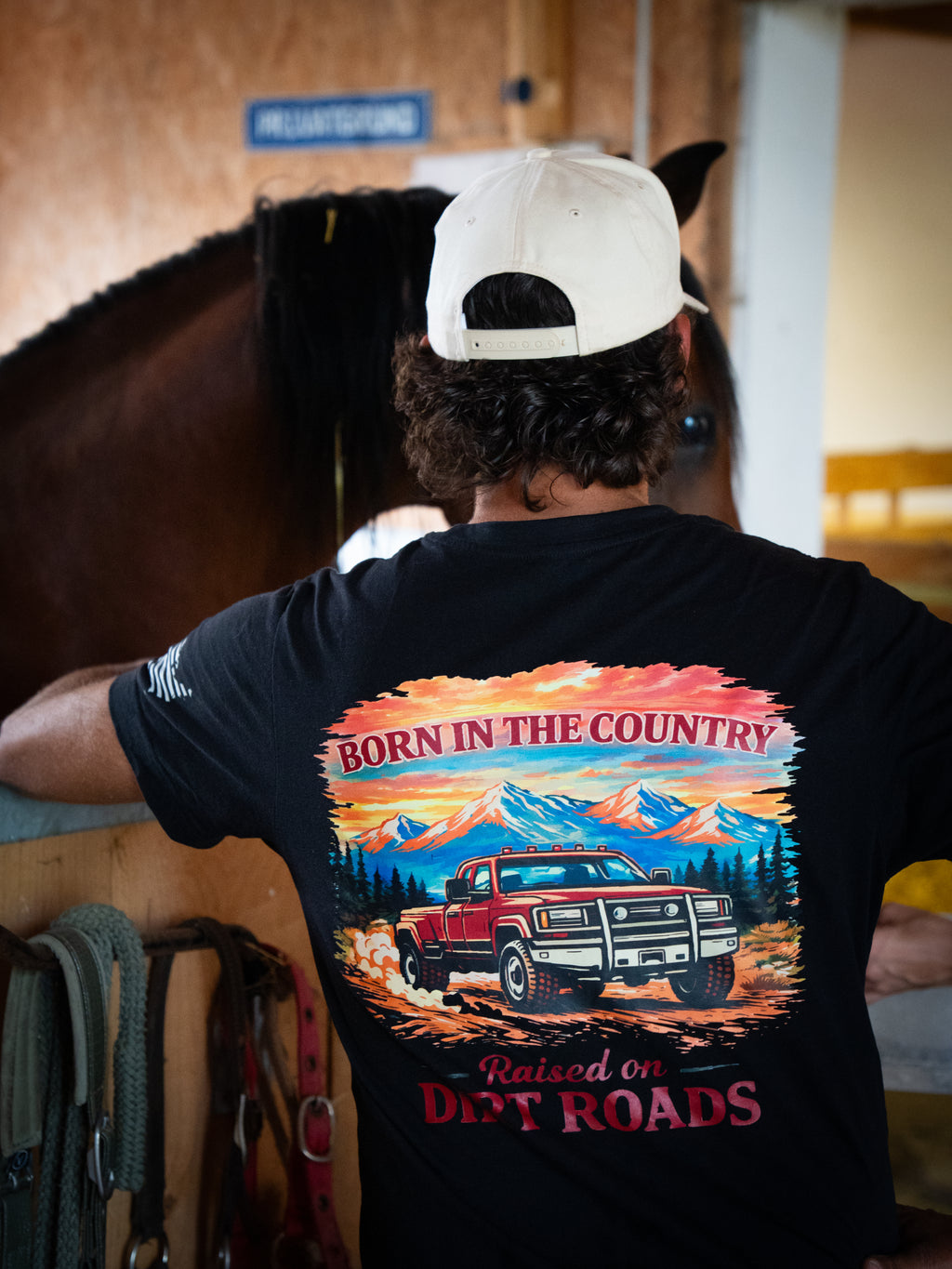 Born in the Country – Herren T-Shirt